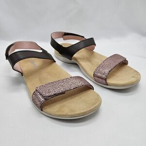 Spenco Milan Sandal Women's Shoes Size 8 Strappy Orthotic Adjustable Ankle Strap